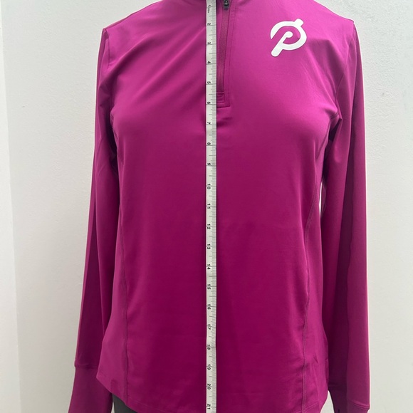 Peloton Women's Magenta Quarter-Zip Sweatshirt - Picture 6 of 12
